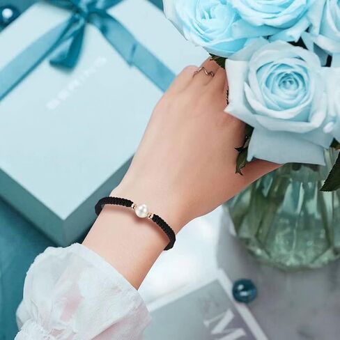 JENDEAR أساور مضفرة باللؤلؤ للنساء والفتيات الصداقة زوجين أساور مجوهرات مصنوعة يدويًا in Kuwait