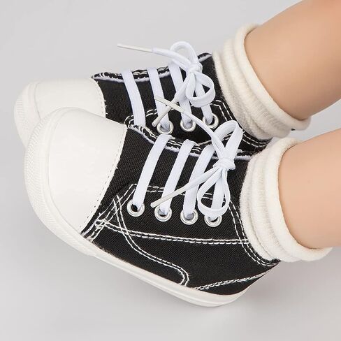 CENCIRILY Baby Boys Girls Canvas Sneakers Newborn High Top Ankle Shoes Toddler Oxford Casual Walking Shoes in Saudi Arabia