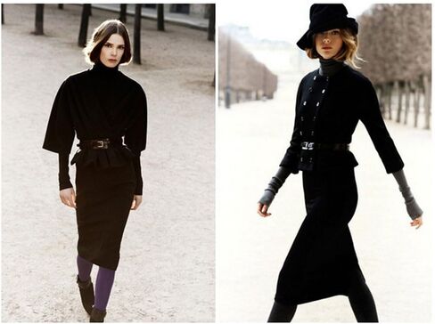 TOPWEL المرأة تدفئة الذراع الشتاء لينة أصابع قفازات متماسكة القفاز قفازات طويلة صوف قابلة للتمدد مع فتحة الإبهام (أسود) in Kuwait