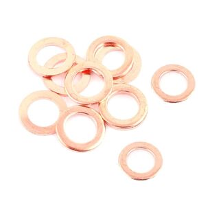 24Pack 22x27x1.5mm Copper Crush Washer Flat Ring Seal Gasket Fastener Fitting M22