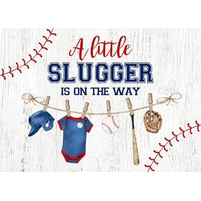 Mocsicka خلفية البيسبول للأولاد استحمام الطفل البيسبول الرياضة الطرف الديكور قليلا Slugger على الطريق استحمام الطفل البيسبول راية خلفية الصورة كشك الدعائم