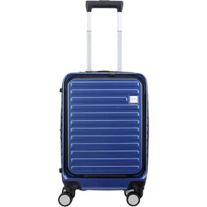 Panana Lightweight 20" Hand Cabin Luggage Durable Hard Shell PP Suitcase Trolley Travel Case with 4 Wheels (Champagne)