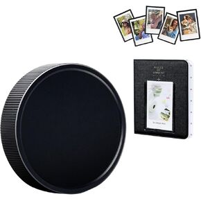 CAIYOULE Camera Case for Fujifilm Instax Mini 99，Fuji Mini 99 Instant Camera Bag With Mini 3inch Photo Album and Mini Photo Border Sticker(No Camera)-Black