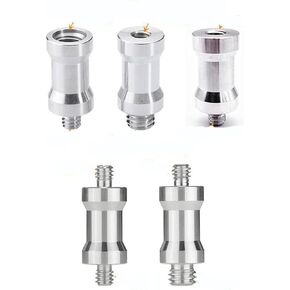 Camera Microphone Quick Release Flash Tripod Adapter Mount Kit Hot Shoe 1/4 to 3/8 M5 M6 M8 Male Female Convertion Thread Screws Series Set for Go pro Insta360 (27 Pcs)