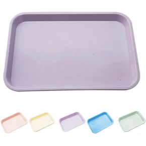 صينية أدوات طب الأسنان، صواني مسطحة طبية بلاستيكية قابلة للتعقيم، 9.45 بوصة × 6.25 بوصة × 0.85 بوصة (أخضر) in Kuwait