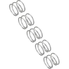 uxcell 5Pcs Compression Spring, Wire Diameter 0.031", OD 0.47", Free Length 1.97" 304 Stainless Steel Coil Mechanical Compressed Spring, Silver