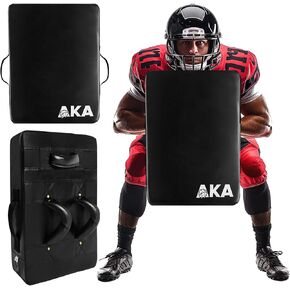 Blocking Shield Pad for Football, Basketball, Martial Arts Training - 24"x16" Kick Shield Pad with Handles