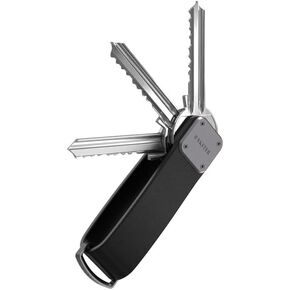 Ekster Key Case | Smart Key Organizer Keychain | Compact Key Holder with Key Finder and Loop for Car Keys | Key Holder for Keychain | Men's Keyrings & Keychains Holder (Black on Black)