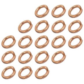METALLIXITY Split Lock Washer (M8) 15Pcs, Brass Spring Lock Washer Elastic Gasket - for Household Applications