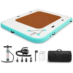 Floating Dock Inflatable Platform for Lake Sea Swimming Pool Water Boat Island Floats with Storage Bag