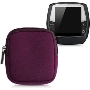 kwmobile Neoprene Case Compatible with Bosch Intuvia - Pouch with Zipper for Bike Display - Stone Dust