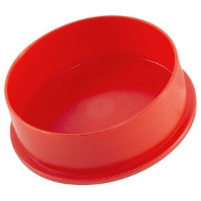 Caplugs EC-20 EC Series – Plastic Cap for Threaded Connectors, 100 Pack, Red LD-PE, Nominal Thread Size 1-1/4" Flanged, Protective Closures, Dirt and Moisture Seals, Finishing, Masking (99394481)