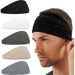 Sports Headbands for Men,Men Sweatband Running Headband Moisture Wicking Cooling Headband for Men & Women,Fitness Workout Stretchy Unisex Hairband