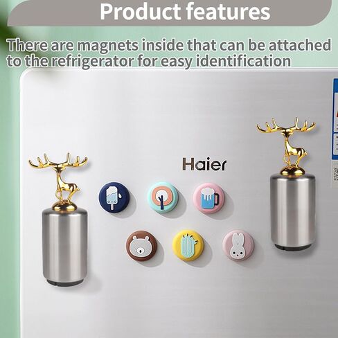 فتاحة زجاجات البيرة المغناطيسية، فتاحة غطاء الزجاجة بالضغط لأسفل، فتاحة البيرة التلقائية، غطاء مغناطيسي لا يسبب ضررًا للقبعات، مغناطيس للثلاجة، هدايا للأب، والرجال، والزوج، والصديق in Kuwait