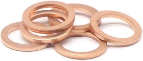 24Pack 22x27x1.5mm Copper Crush Washer Flat Ring Seal Gasket Fastener Fitting M22 in Kuwait