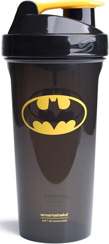 Smartshake DC Lite Protein Shaker Bottle 800ml – BPA Free Leakproof Gym Protein Shakes Bottle for Protein Powder DC Comics Bottle Batman in Saudi Arabia