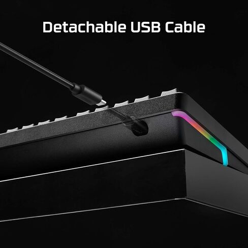 HyperX Alloy Rise – Hot-Swappable Mechanical Gaming Keyboard, PC, Ambient Light Sensor, Gasket Mounted, HyperX Linear Switches in Kuwait