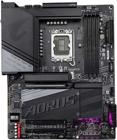 اللوحة الأم GIGABYTE Z790 AORUS PRO X WIFI7 LGA 1700 Intel Z790 X ATX مع DDR5، 5* M.2، PCIe 5.0، USB 3.2 Type-C، Wi-Fi 7، 5GbE LAN، Q-Flash Plus، EZ-Latch Plus in Kuwait