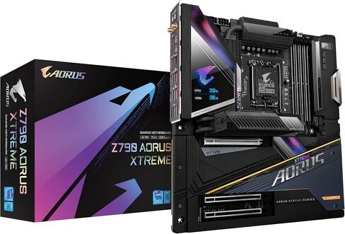 اللوحة الأم GIGABYTE Z790 AORUS PRO X WIFI7 LGA 1700 Intel Z790 X ATX مع DDR5، 5* M.2، PCIe 5.0، USB 3.2 Type-C، Wi-Fi 7، 5GbE LAN، Q-Flash Plus، EZ-Latch Plus in Kuwait