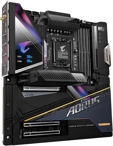 اللوحة الأم GIGABYTE Z790 AORUS PRO X WIFI7 LGA 1700 Intel Z790 X ATX مع DDR5، 5* M.2، PCIe 5.0، USB 3.2 Type-C، Wi-Fi 7، 5GbE LAN، Q-Flash Plus، EZ-Latch Plus in Kuwait