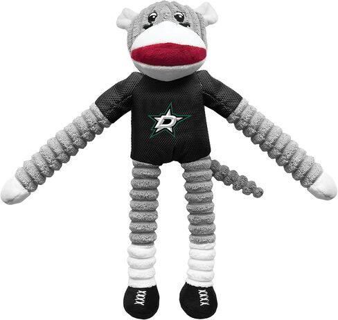 Littlearth NHL Unisex-Adult NHL Sock Monkey and Flying Disc Pet Toy Combo Set in Saudi Arabia