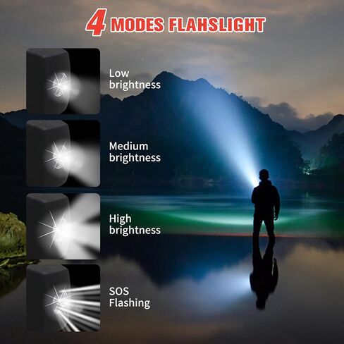5000mAh Emergency Crank Weather Radio, iRonsnow NOAA/FM/AM Solar Radios, Portable Survival Radio with SOS, Earphone Jack, 1W 4 Modes LED Flashlight, Cell Phone Charger for Camping Hiking in Kuwait