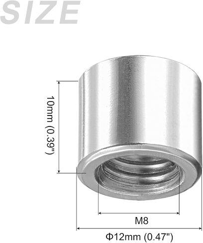 METALLIXITY Weld on Bung Nut (M6x10mmx10mm) 20 قطعة، تركيب خزان الوقود القابل للحام من الفولاذ المقاوم للصدأ - لصيانة المكونات، محول اللحام in Saudi Arabia