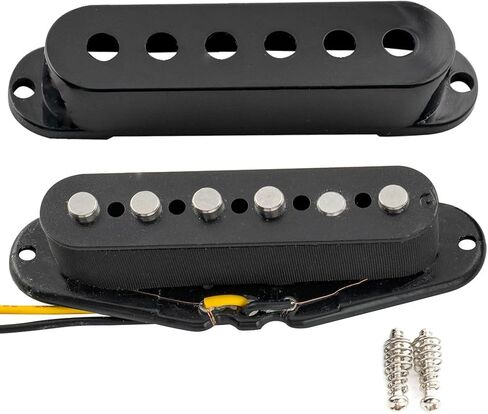Musiclily Pro ST-60SE Staggered Alnico 5 Single Coil Bridge Pickup for Strat Style Electric Guitar, Black in Saudi Arabia
