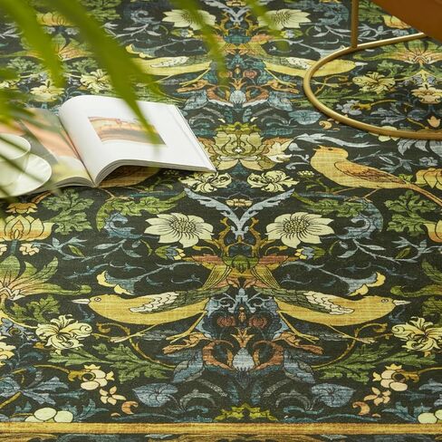 سجادة المدخل - 2'x3' سجادة بوهو ناعمة ذات كومة منخفضة وقابلة للغسل، سجاد صغير غير قابل للانزلاق داخلي للباب الأمامي ومدخل المطبخ والحمام، سجادة عتيقة مقاومة للبقع (كاكي، 2x3 قدم) in Kuwait