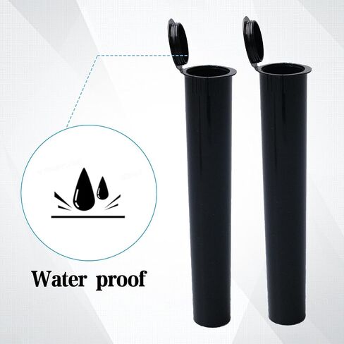 320 Pcs 116mm Clear Plastic Tubes with 11 Sheet Labels Bulk Plastic Tube Sealing Waterproof Airtight Container Smell Proof Containers Pill Vial Empty Holders with Lids in Kuwait