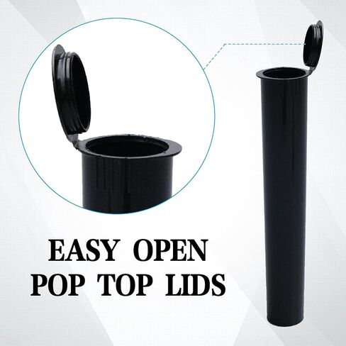 320 Pcs 116mm Clear Plastic Tubes with 11 Sheet Labels Bulk Plastic Tube Sealing Waterproof Airtight Container Smell Proof Containers Pill Vial Empty Holders with Lids in Kuwait