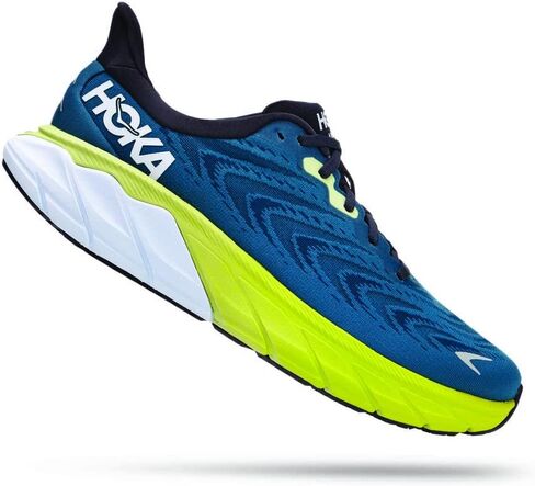 HOKA ONE ONE Mens Arahi 6 Textile Ocean Mist Lime Glow Trainers 11 US in Saudi Arabia