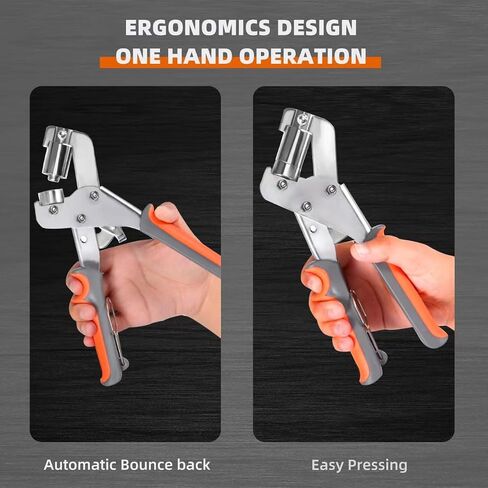 Grommet Tool Kit, Handheld Grommet Pliers with 600PCS 3/8 Inch Grommets, Heavy Duty Grommet Kit, Eyelet Pliers Kit for DIY Banner Tarp Leather Repair and Installation in Saudi Arabia