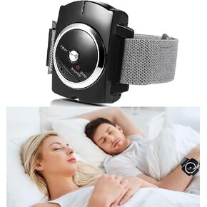 Anti Snoring Devices Anti-Snore Wristband Infrared Effective Intelligent Snoring Solution Bracelet Snore Stopper Good Sleep Aid Retainer for Men Women with Battery