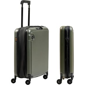 BARA Hardside Collapsible 20 Inch Carry On Luggage - 360 Spinner Wheels, TSA Approved Lock, Water Resistant Expandable Suitcase, Impact Resistant International Carry On Hardshell Suitcase, Silver