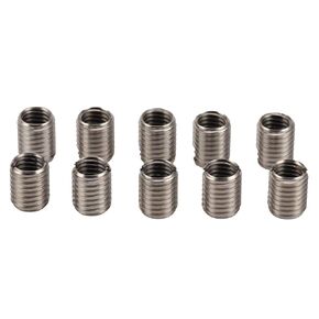 10Pcs Thread Reducing Nut, Female Thread M16x2 Male Thread M20x2.5 22mm Stainless Steel Thread Repair Sleeves Reducer Nuts Thread Reducer Adapter