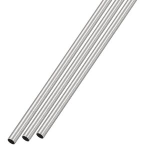 METALLIXITY 304 Stainless Steel Tube (2mm OD x 0.15mm Wall T x 300mm L) 3Pcs, Straight Tubing - for Home Furnishing, Machinery