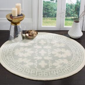 SAFAVIEH Bella Collection 2'3" x 7' Grey/Ivory BEL132B Handmade Premium Wool Runner Rug