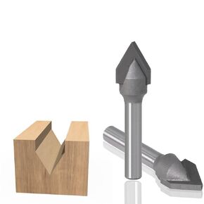10PCS Groove Router Bit Set - 6mm Shank - V Groove Point Cutting Roundover Router Bit-Carbide Engraving Bits Woodworking Chamfer Bevel Cutter Tool