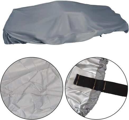 غطاء قارب عالي التحمل مقاوم للماء في الهواء الطلق (420D) بديل لغطاء قارب الدواسة كاكي 115L x 80W N-F8-026167-S in Saudi Arabia