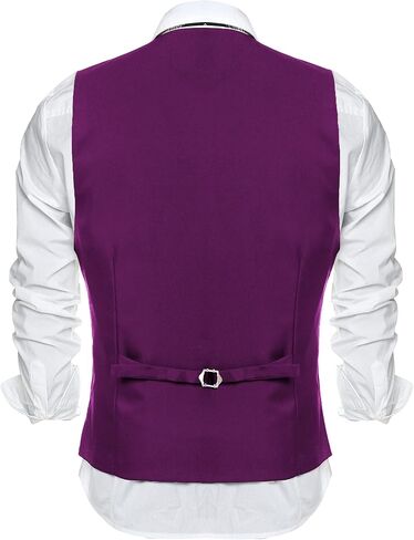 COOFANDY Men's Formal Suit Vest Slim Fit Casual Business Dress Waistcoat Vest in Kuwait