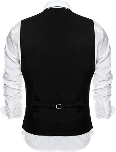 COOFANDY Men's Formal Suit Vest Slim Fit Casual Business Dress Waistcoat Vest in Kuwait