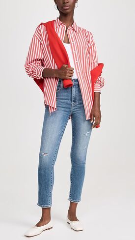 جينز DAZE النسائي اليومي ذو الارتفاع النحيف والمستقيم in Kuwait