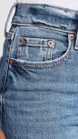 جينز DAZE النسائي اليومي ذو الارتفاع النحيف والمستقيم in Kuwait