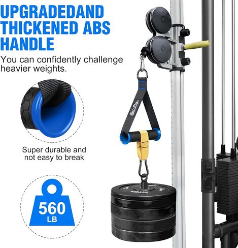 Gym Exercise Handles, Replacement Fitness Equipment for Strength Trainer, Cable Machine and Resistance Band Handles, Home Gym Add On Equipment in Saudi Arabia