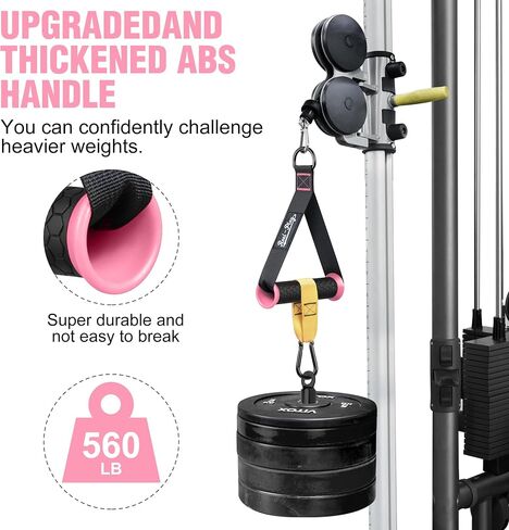 Gym Exercise Handles, Replacement Fitness Equipment for Strength Trainer, Cable Machine and Resistance Band Handles, Home Gym Add On Equipment in Saudi Arabia