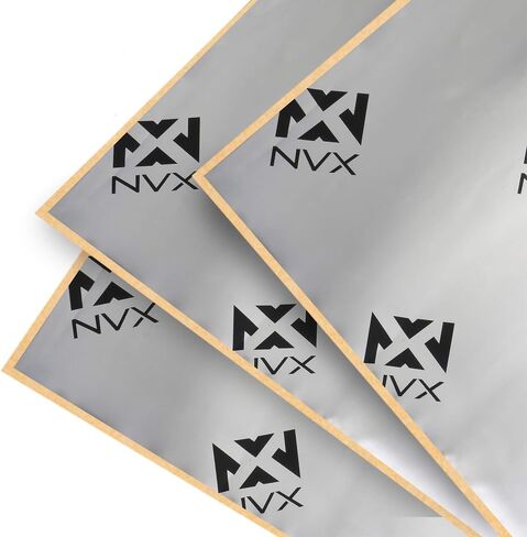 NVX SDRF20 Five Sheets of 18" x 32" (20 sq. ft.) Tri-Layer Sound Damping Material (Sound Deadening) Adhesive Black Foam Rubber in Kuwait