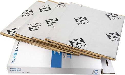 NVX SDRF20 Five Sheets of 18" x 32" (20 sq. ft.) Tri-Layer Sound Damping Material (Sound Deadening) Adhesive Black Foam Rubber in Kuwait