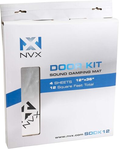 NVX SDRF20 Five Sheets of 18" x 32" (20 sq. ft.) Tri-Layer Sound Damping Material (Sound Deadening) Adhesive Black Foam Rubber in Kuwait