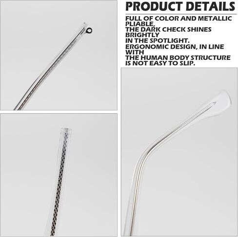 1 Pair Metal Eyeglass Replacement Arm, Eyewear Frame Temple Replacement Universal Sunglasses Arm Legs Replacement for Thin Metal Glasses, Sunglasses（Clear） in Kuwait